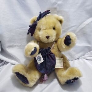Vintage Cherished Teddies Frienship Teddy Bear Plush 10" Stuffed Animal Posable